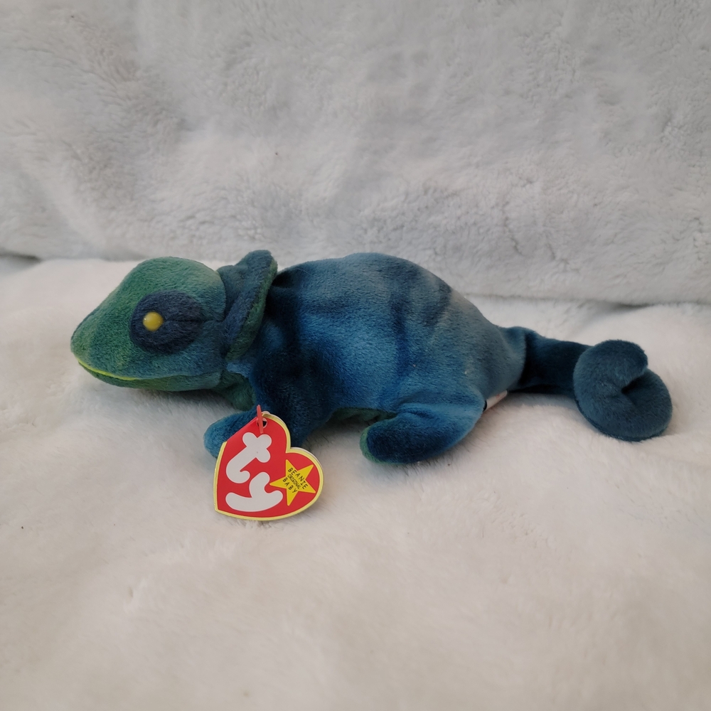 Blue Chameleon Plush Toy